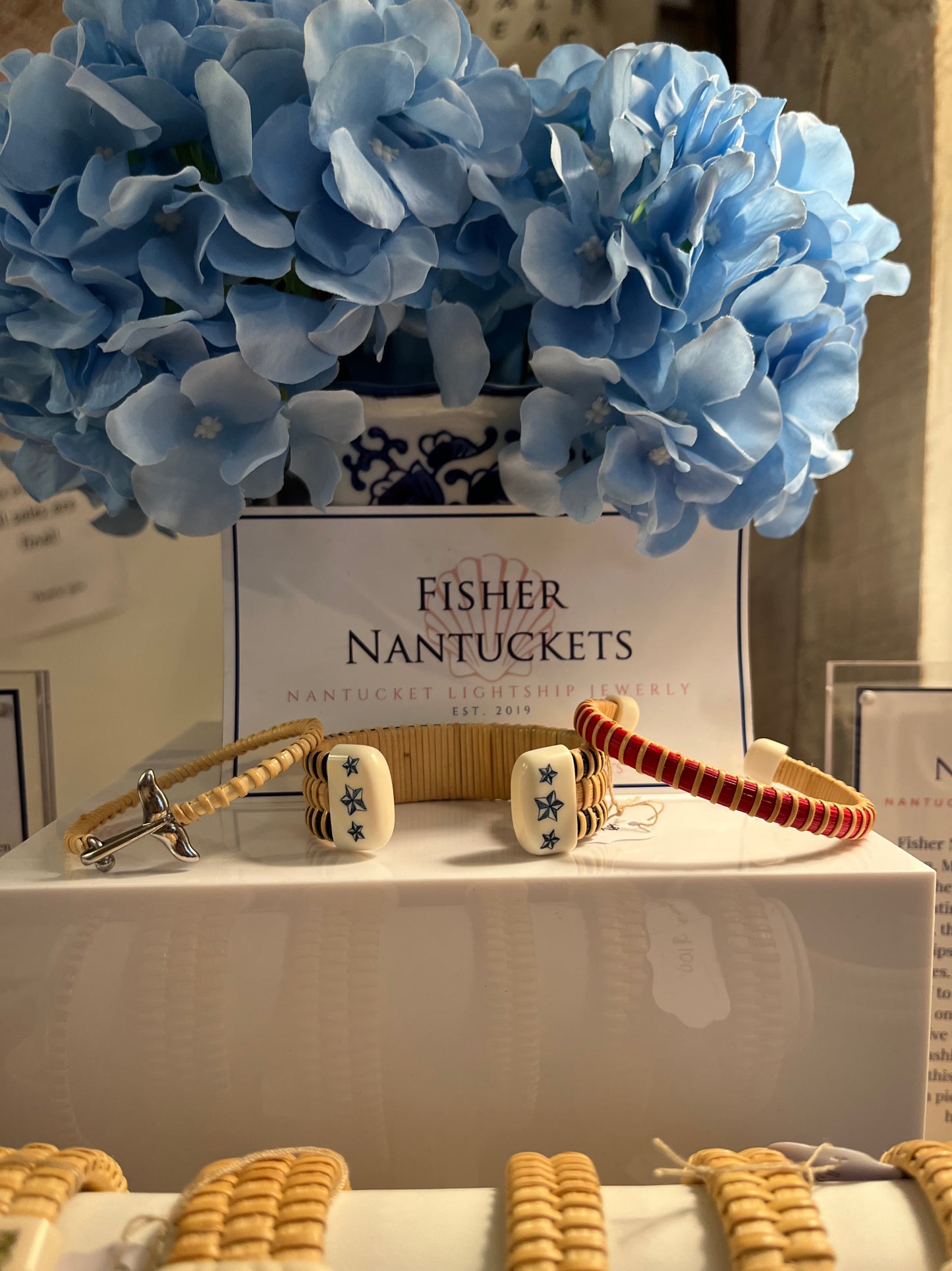 Nantucket Lightship Whale Tail Bangle