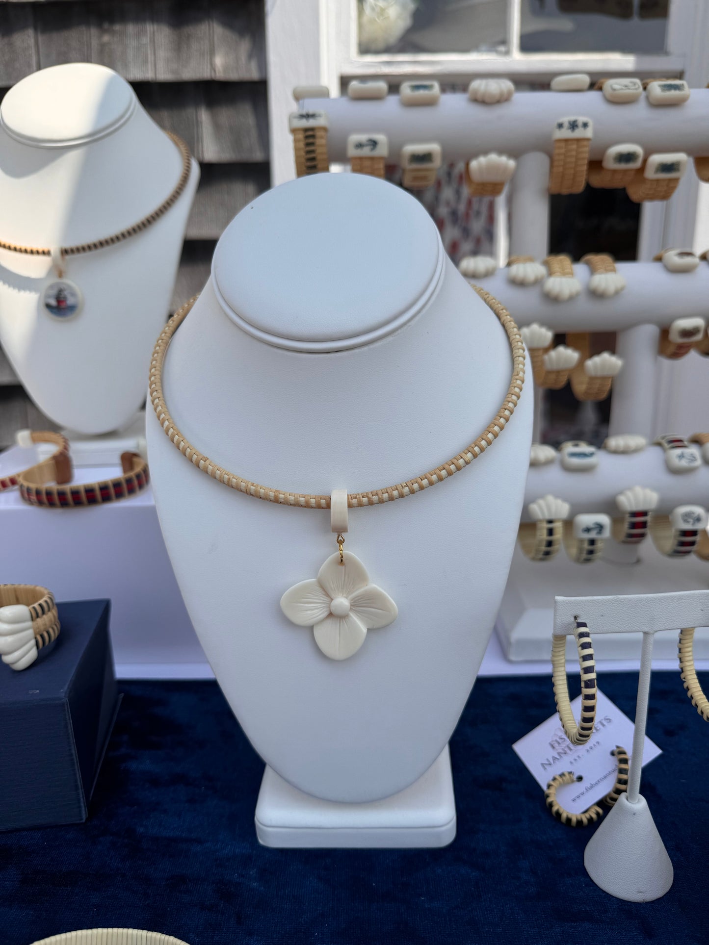 Nantucket Necklace w/Hydrangea Pendant