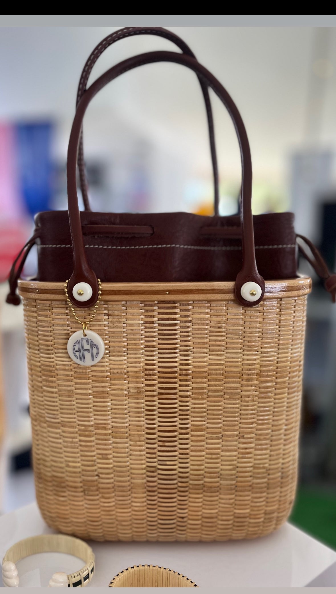 Nantucket Lightship Tote - Tupper with Stripes
