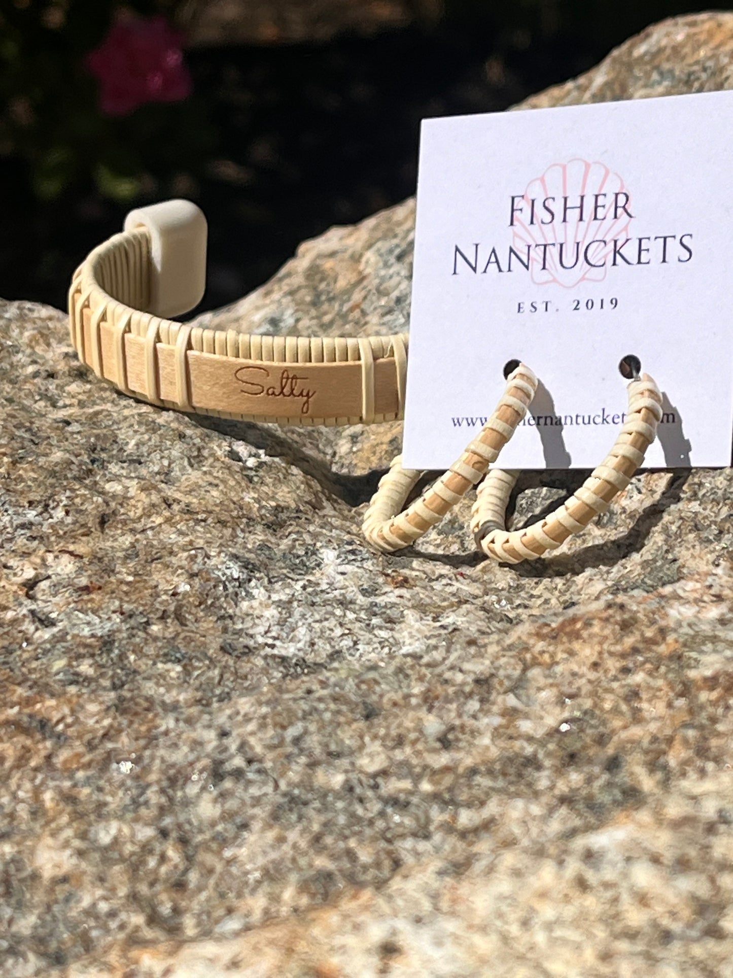 Nantucket Hoop Earrings - Color and Size Options - Nantucket Lightship Basket