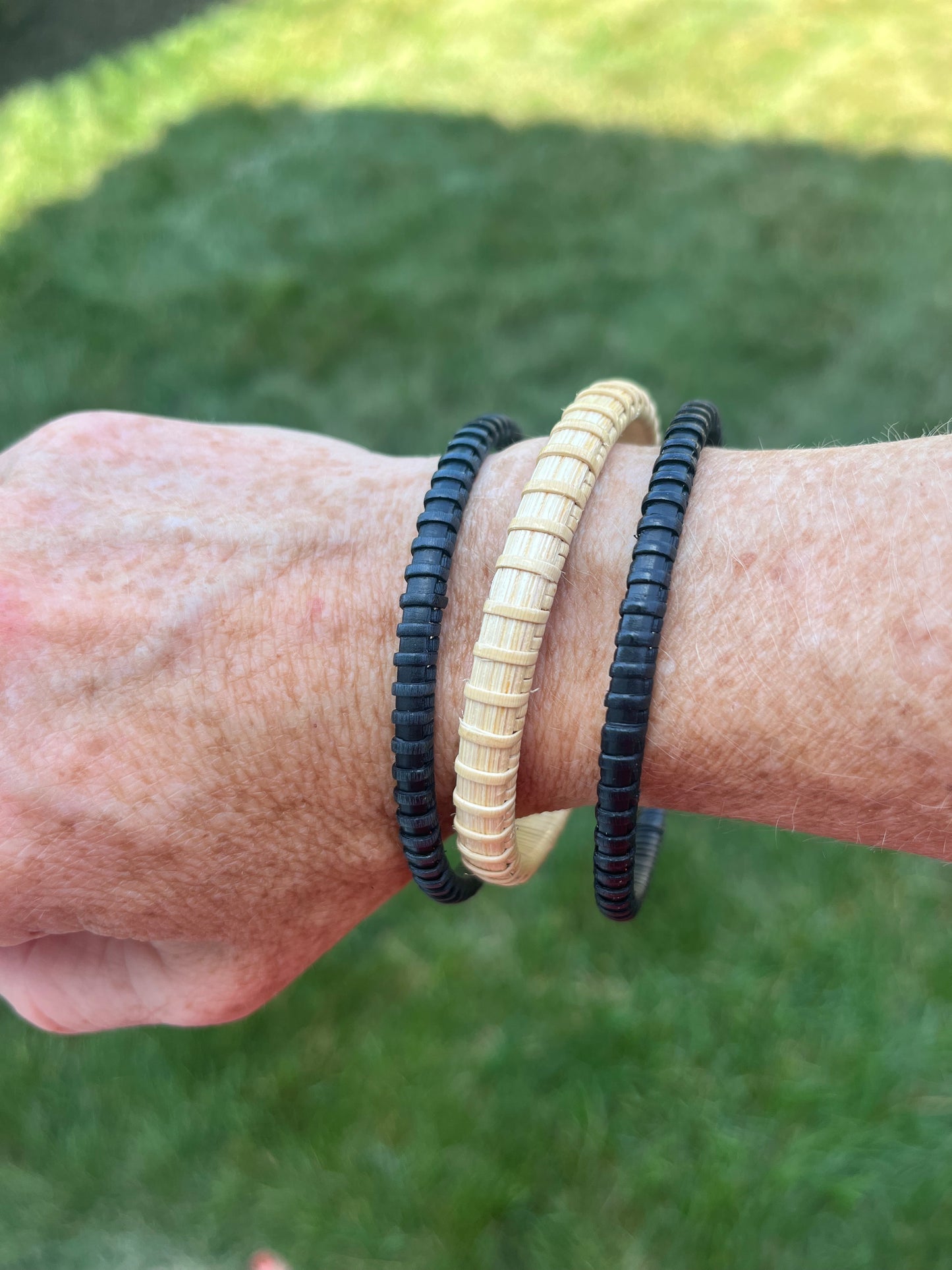 1/4” Nantucket Lightship Basket Bangle - Color options