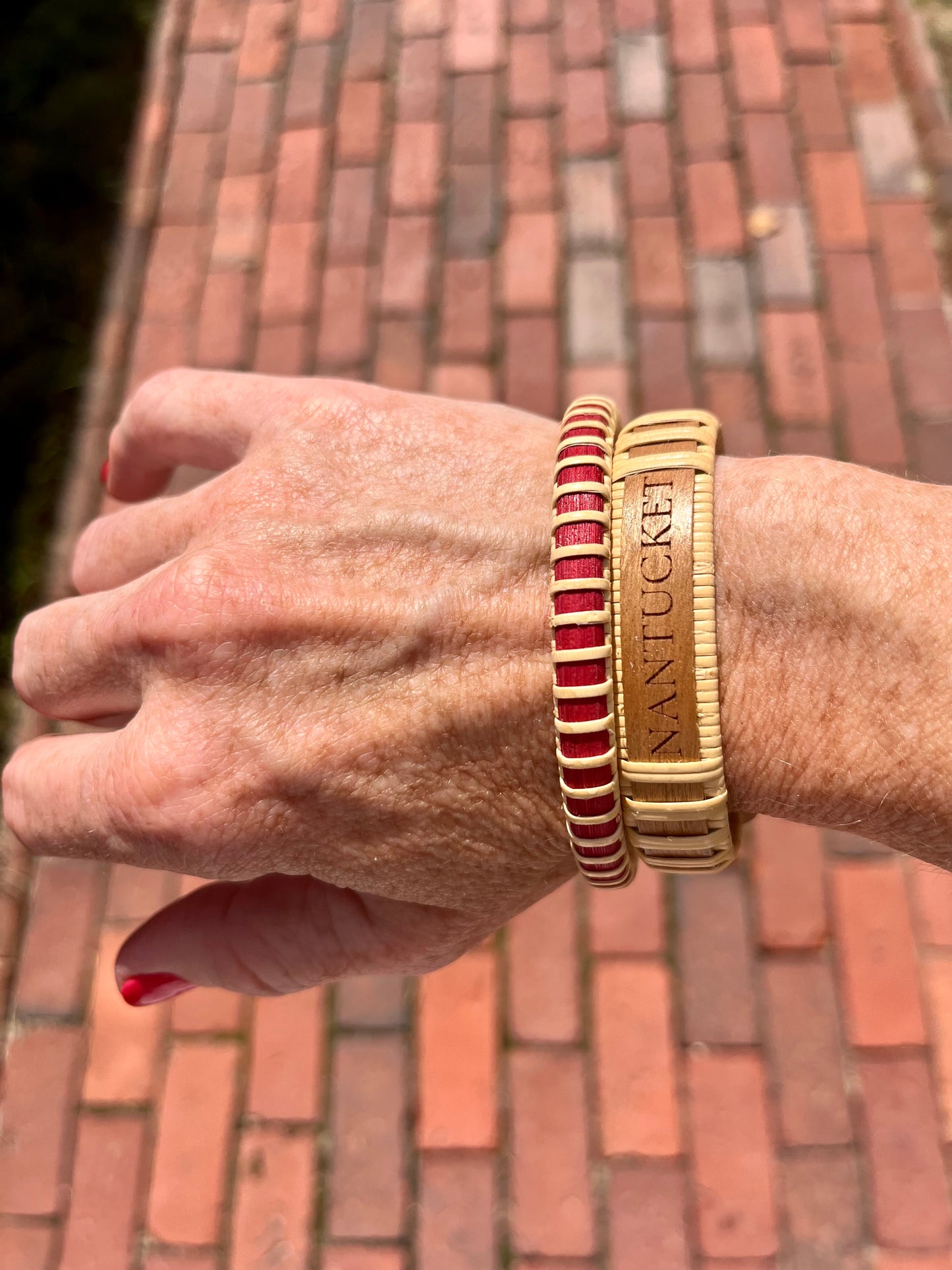 1/4” Nantucket Lightship Basket Bangle - Color options