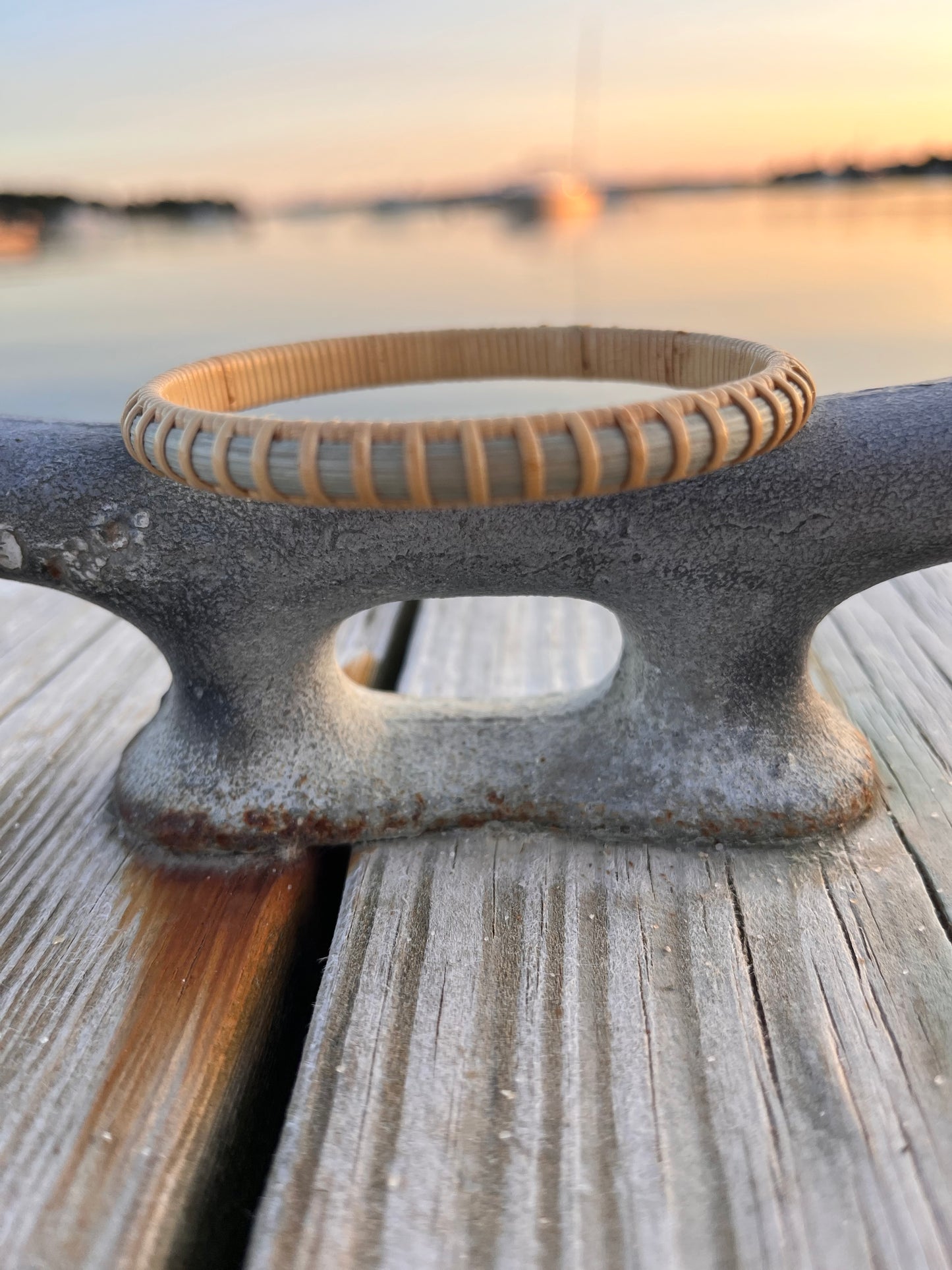 1/4” Nantucket Lightship Basket Bangle - Color options