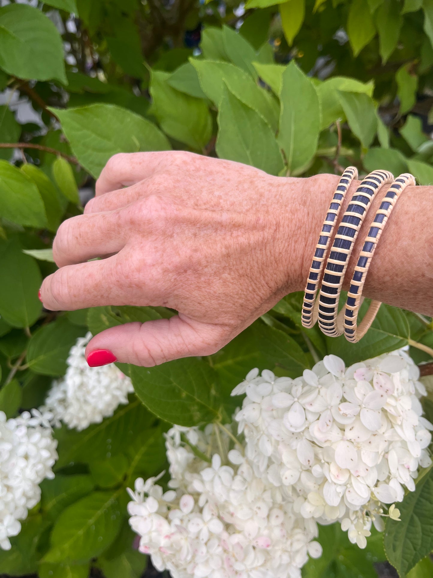 1/4” Nantucket Lightship Basket Bangle - Color options