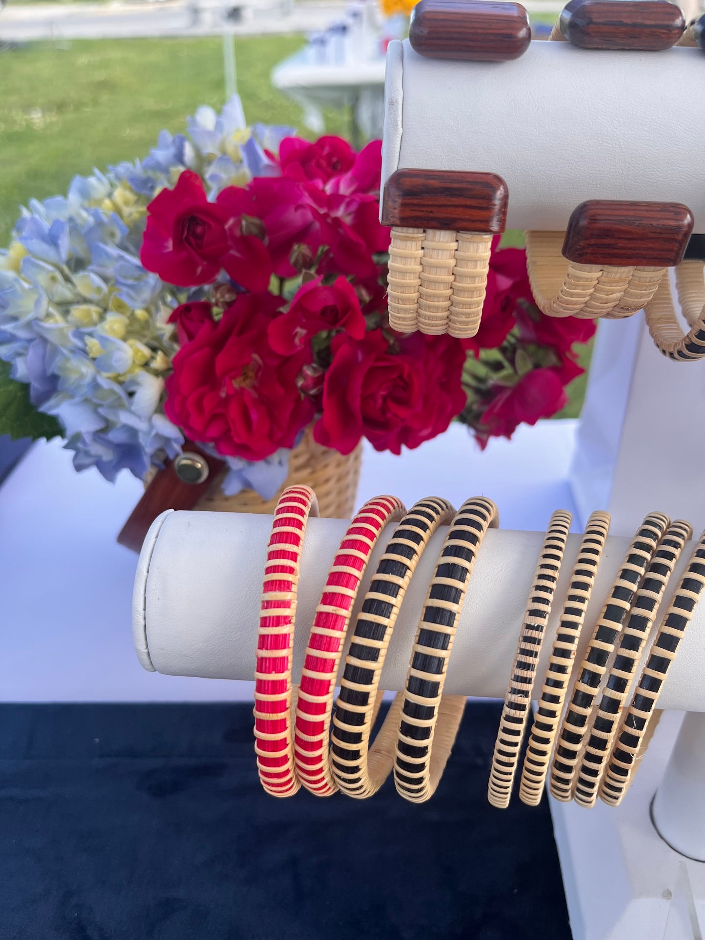 1/4” Nantucket Lightship Basket Bangle - Color options