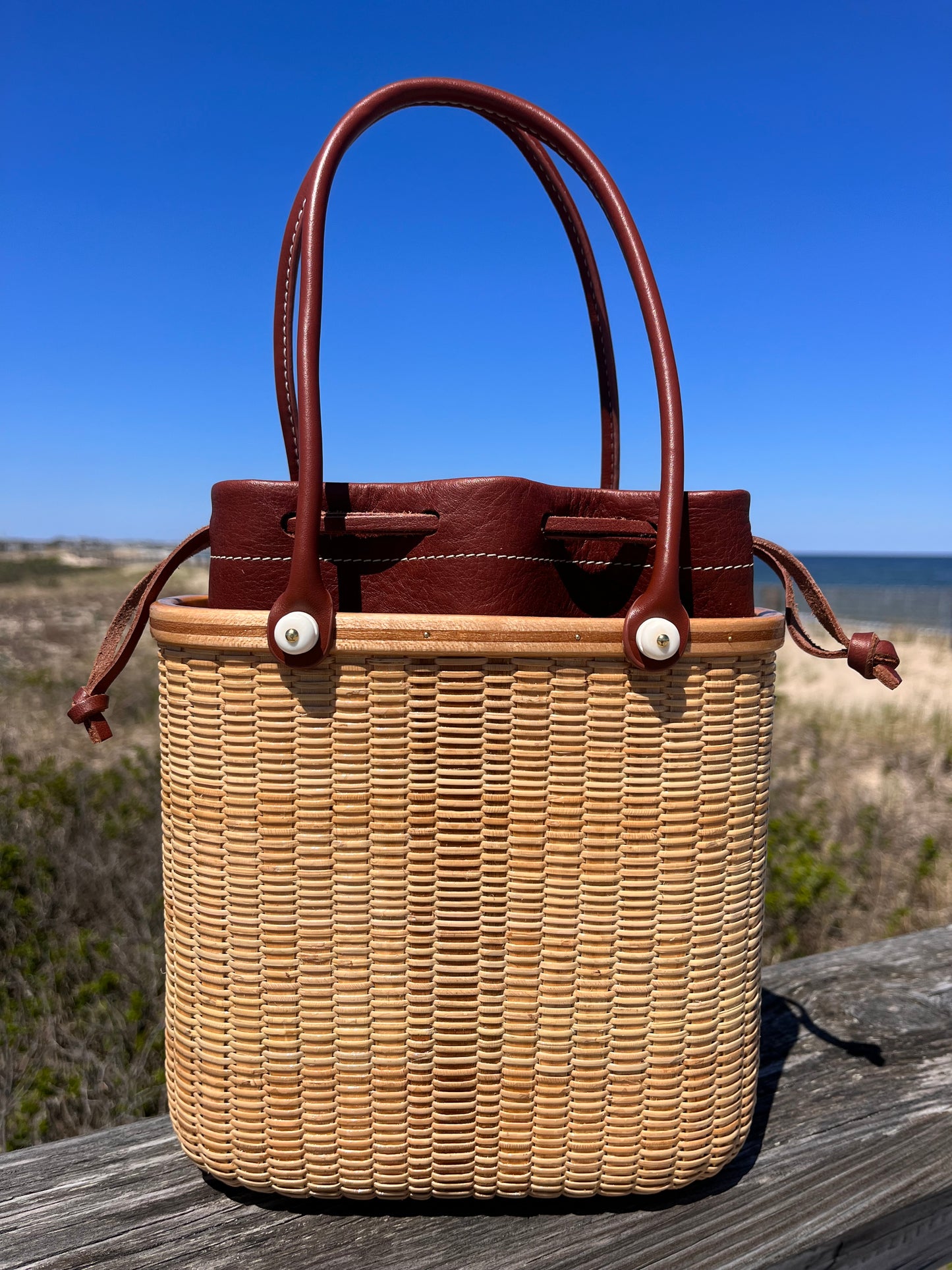 Nantucket Lightship Tote - Tupper with Stripes
