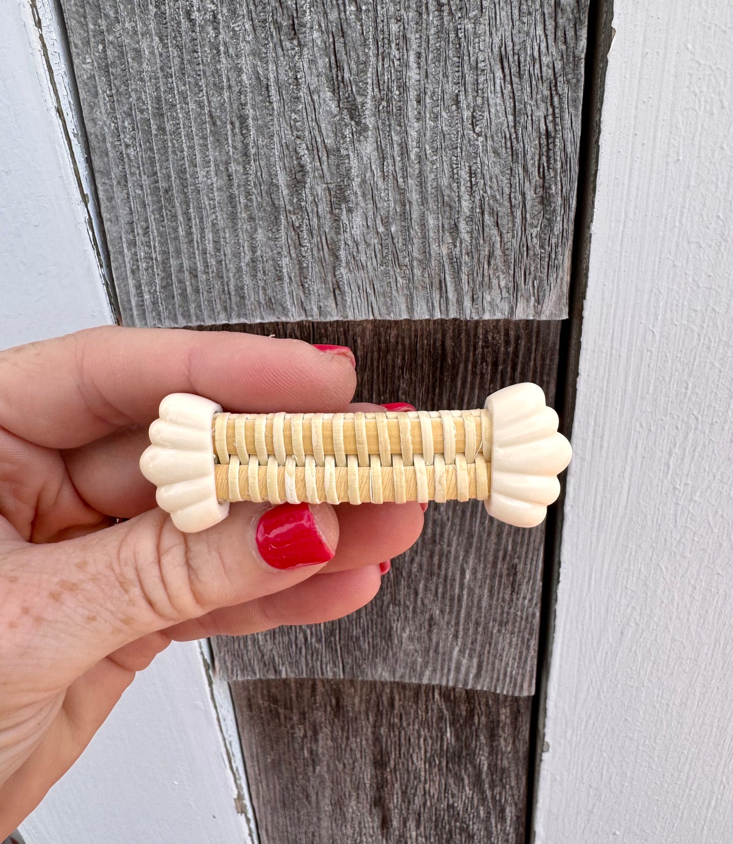 Mini Nantucket Basket Barrette/cape cod/Nantucket/bridesmaid/flower girl accessory/cape cod wedding/beach wedding