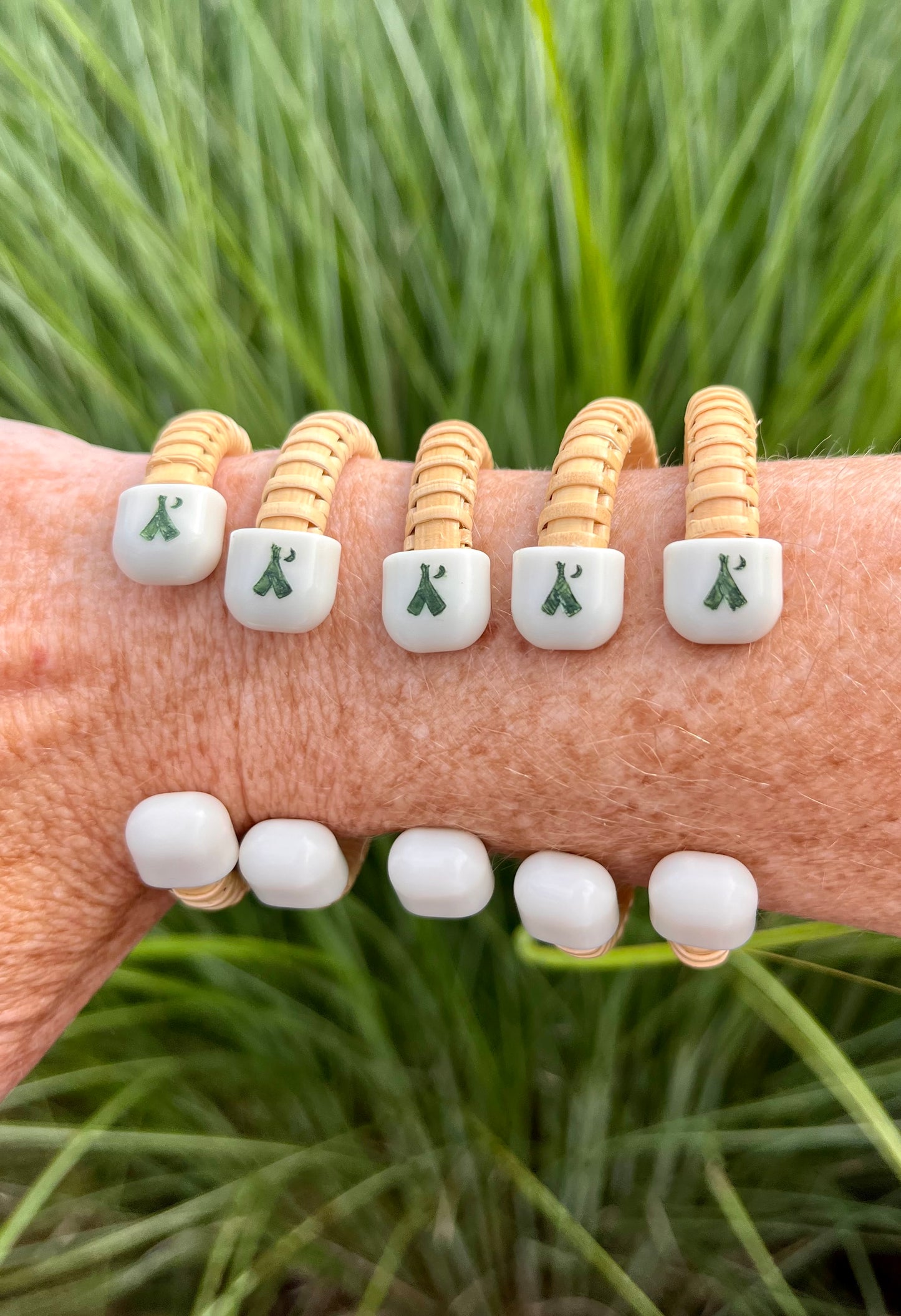 Nantucket Lightship Bracelet with Custom Scrimshaw