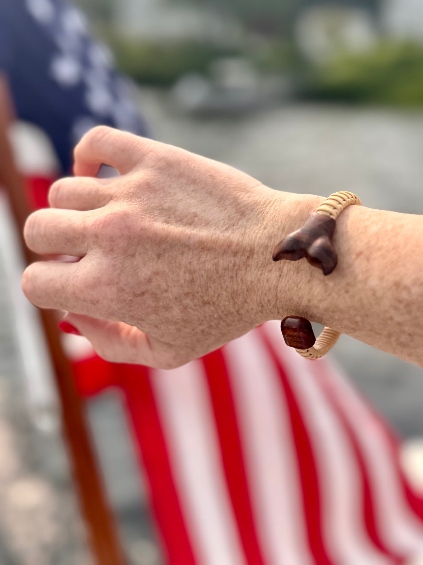 Whale Tail Cuff - Nantucket Basket Bracelet
