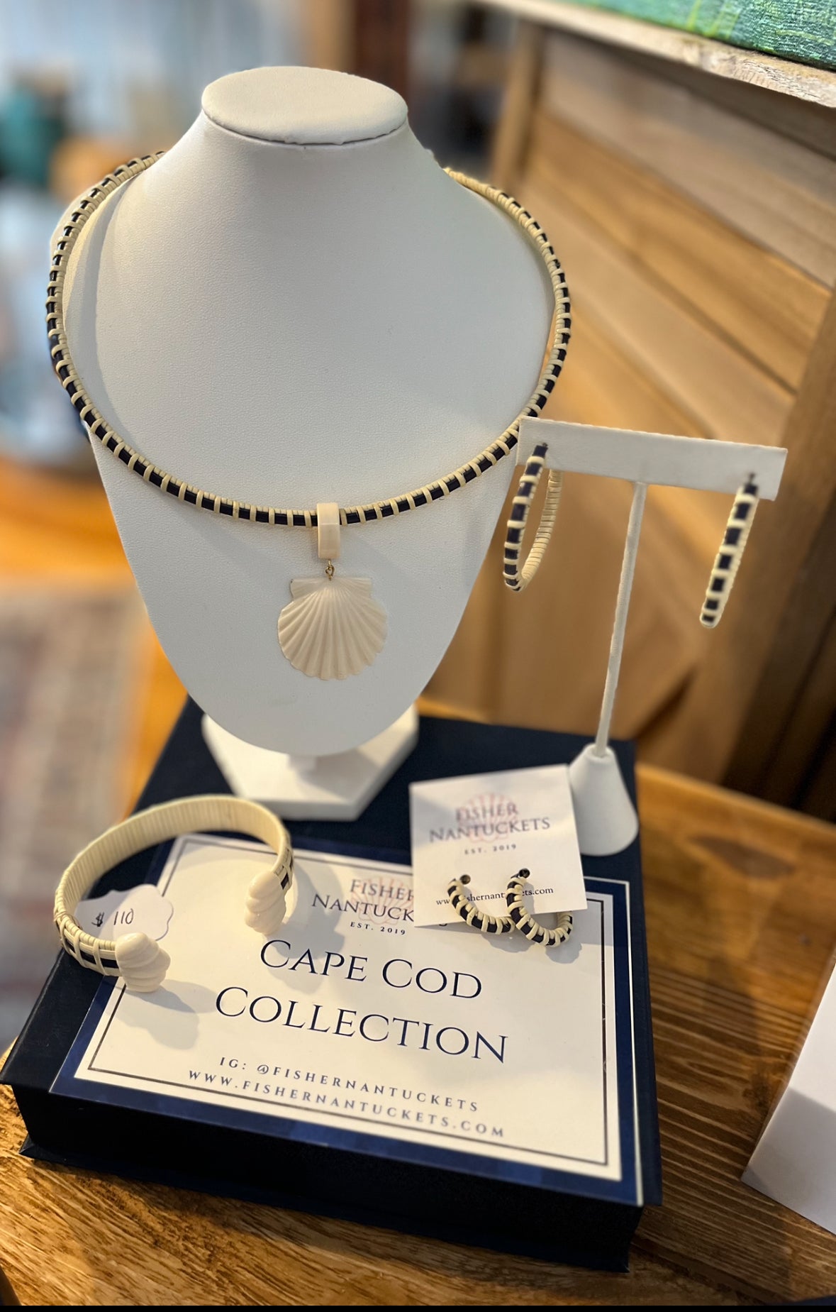 Nantucket Hoop Earrings - Color and Size Options - Nantucket Lightship Basket