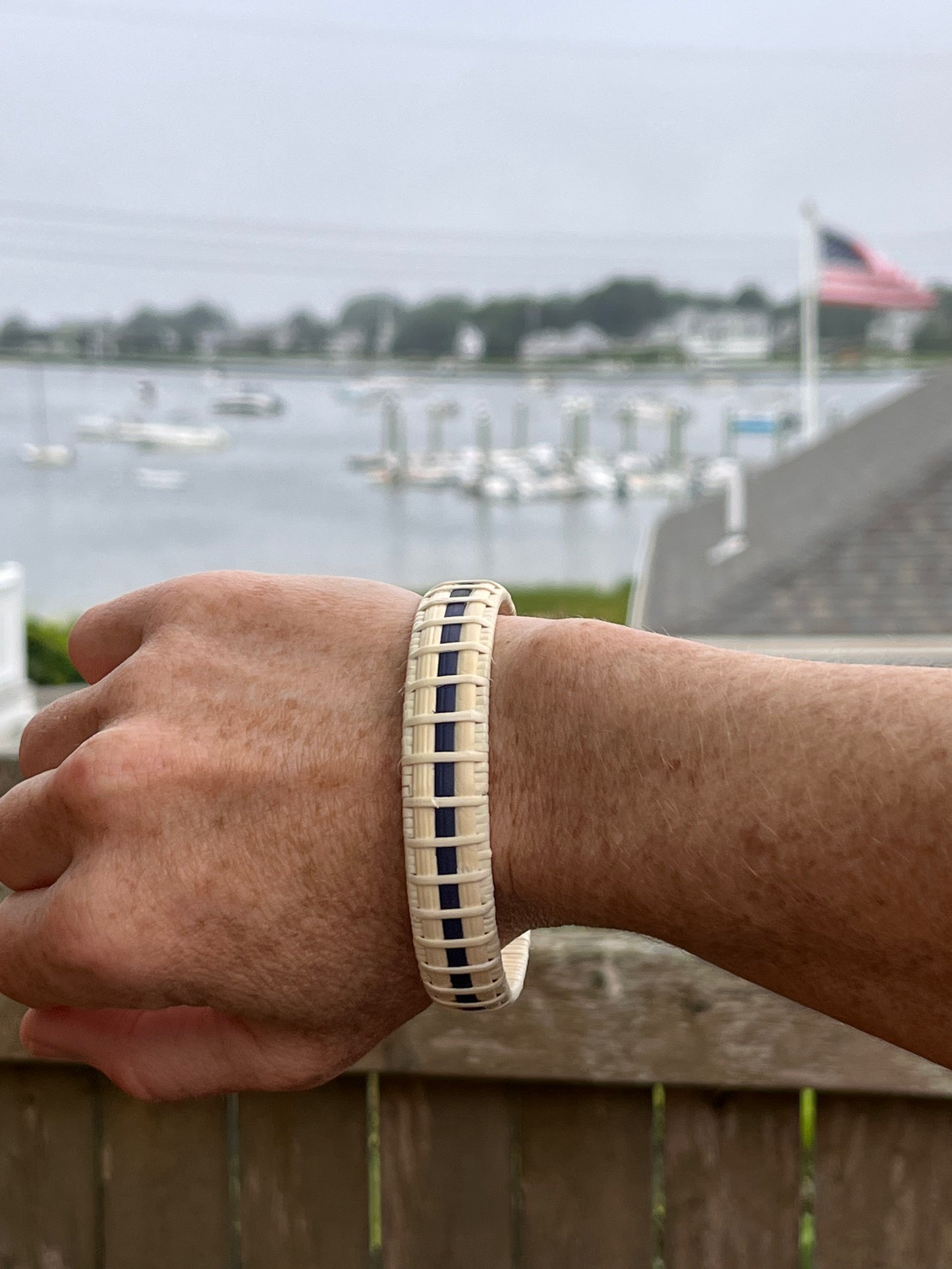 1/2” Pocasset Bangle - Nantucket Lightship Basket Bangle