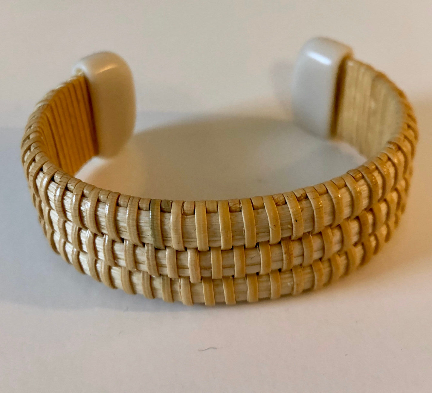 3/4” Corian - Nantucket Lightship Basket Bracelet - Optional Scrimshaw