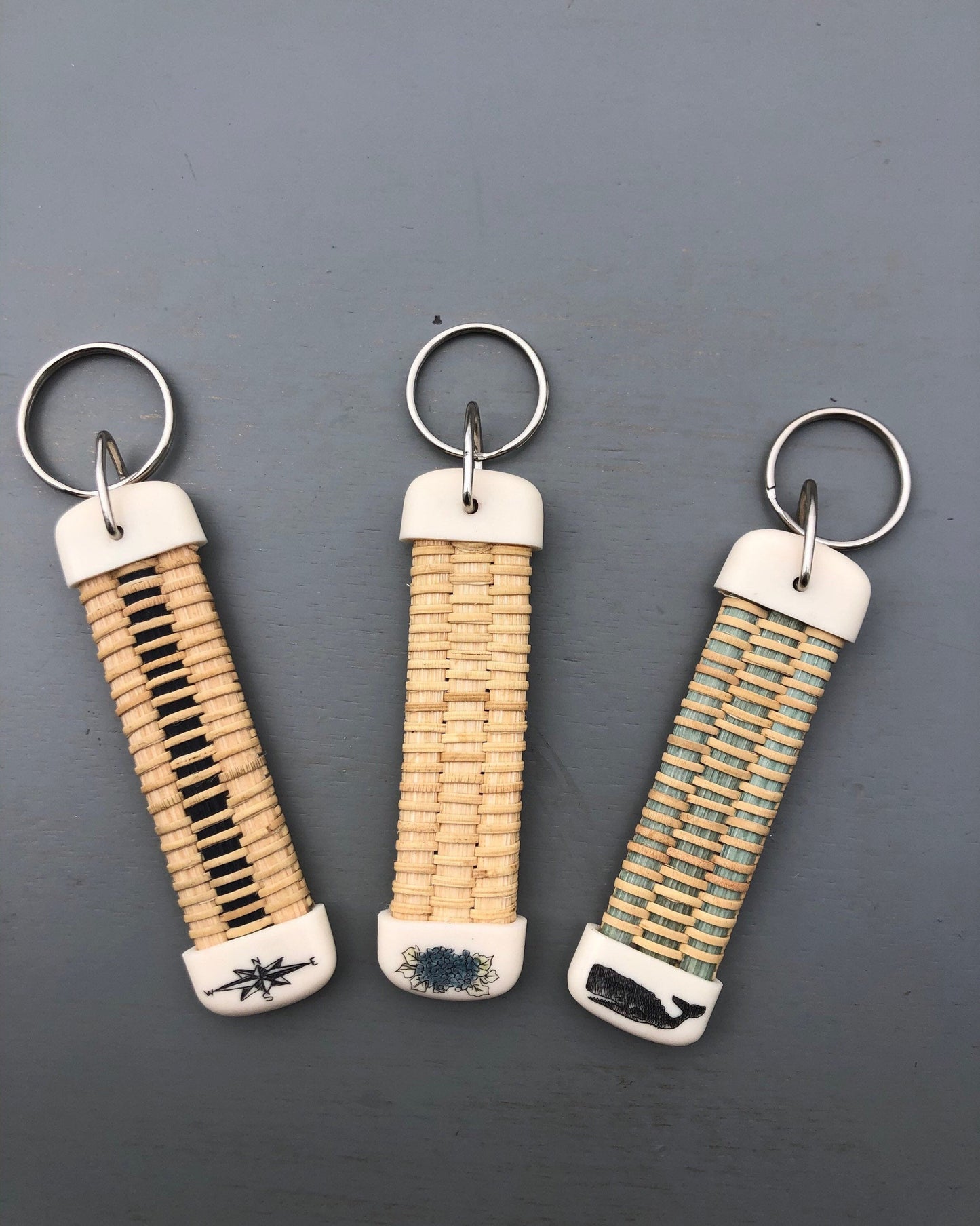 Nantucket Basket Style Keychain