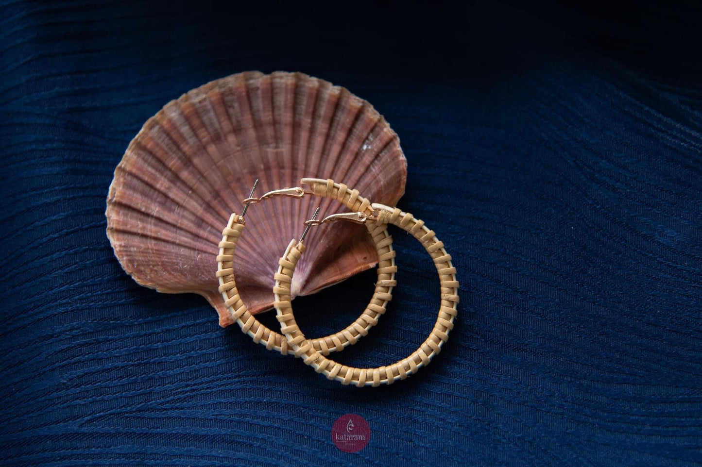 Nantucket Hoop Earrings - Color and Size Options - Nantucket Lightship Basket