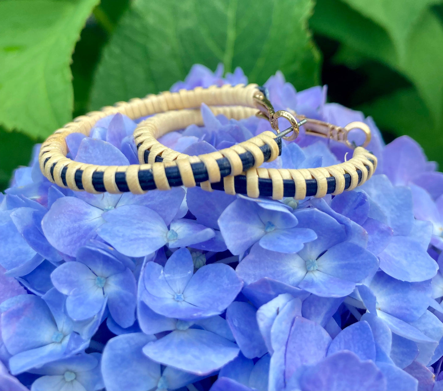 Nantucket Hoop Earrings - Color and Size Options - Nantucket Lightship Basket
