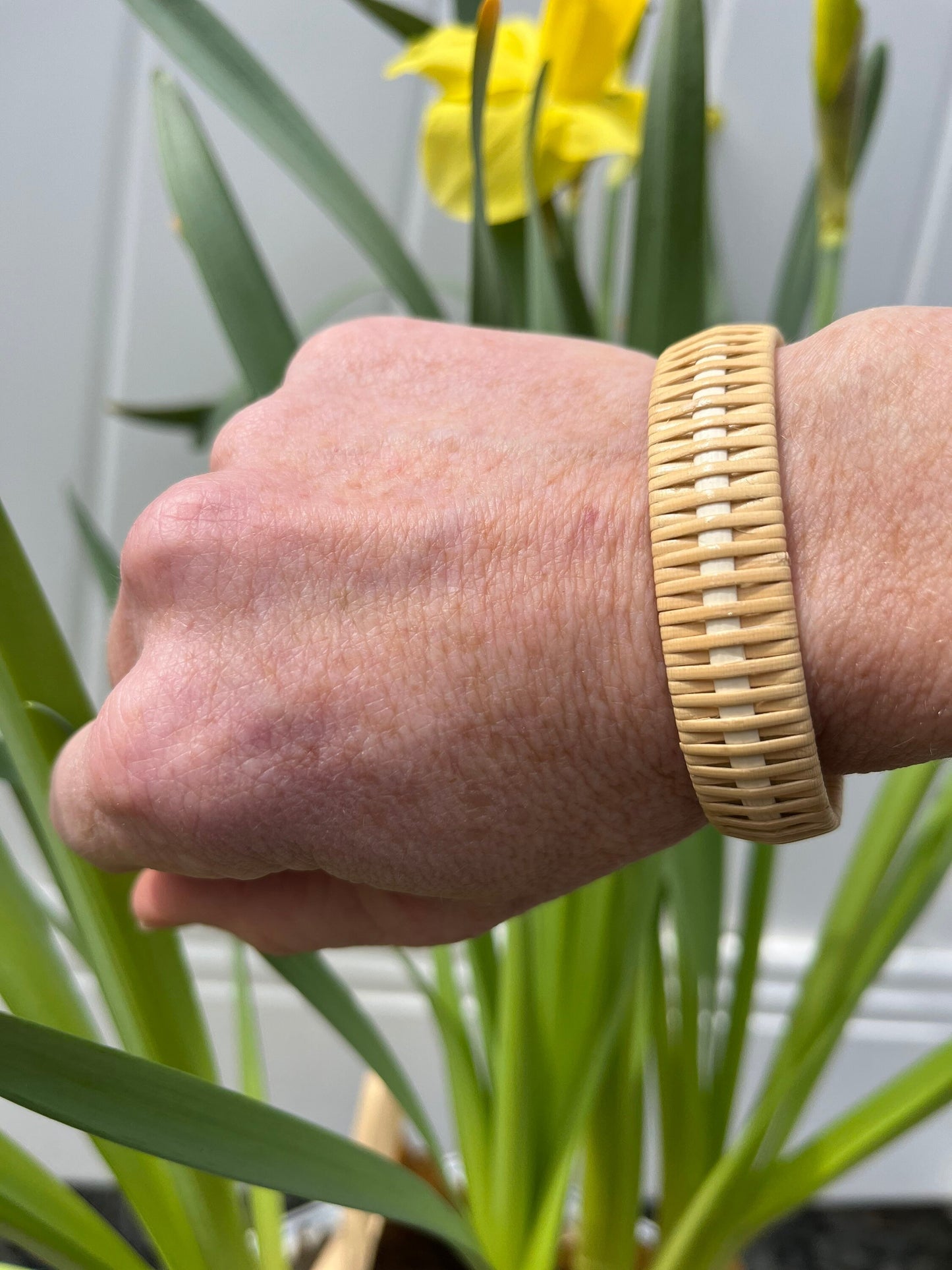1/2” Stripe Cuff with Corian End Caps