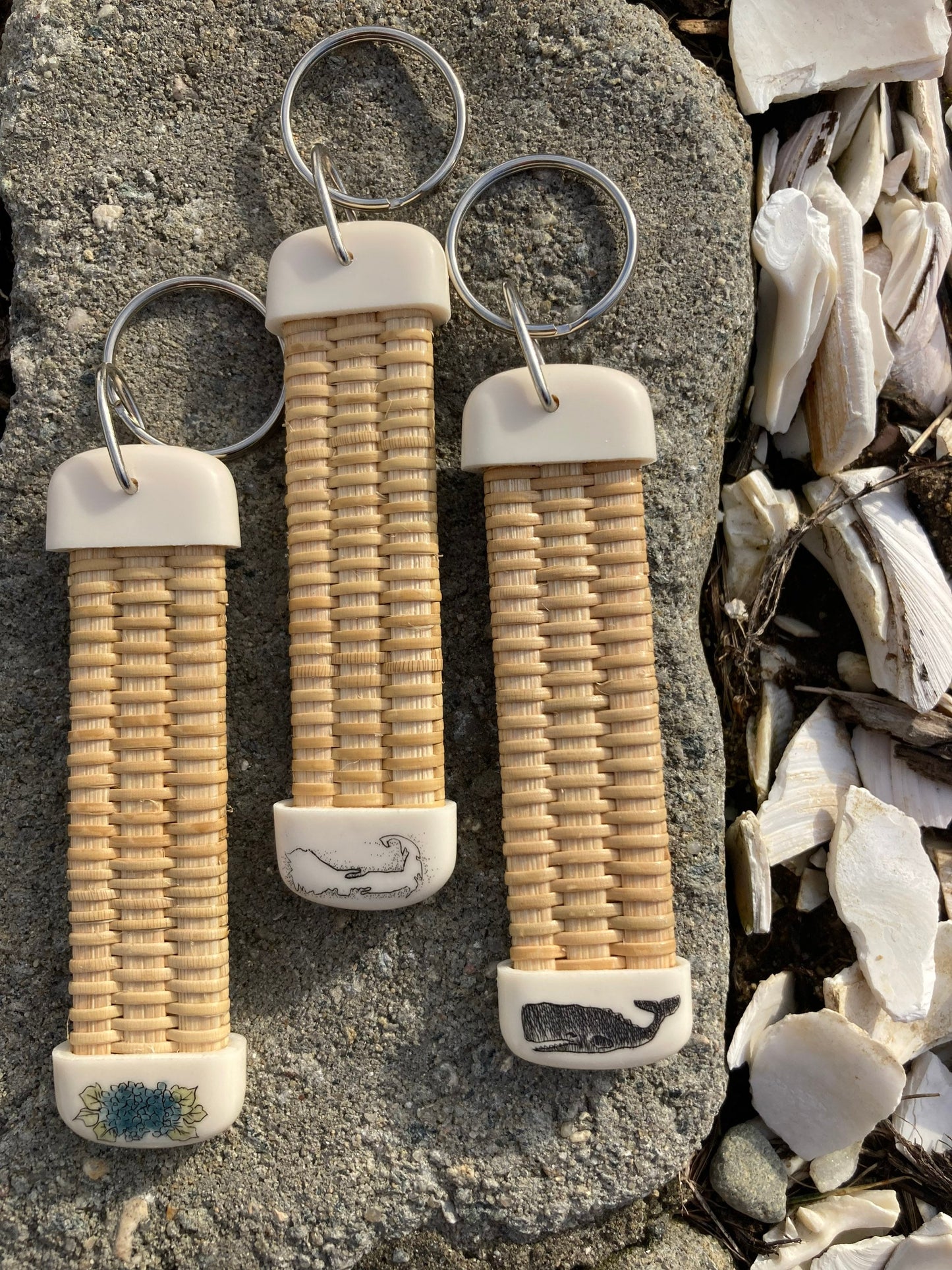 Nantucket Basket Style Keychain