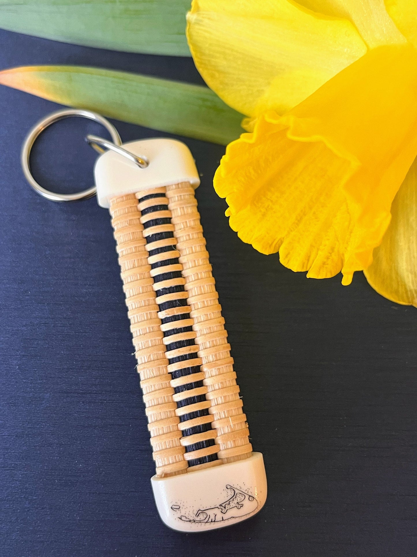 Nantucket Basket Style Keychain