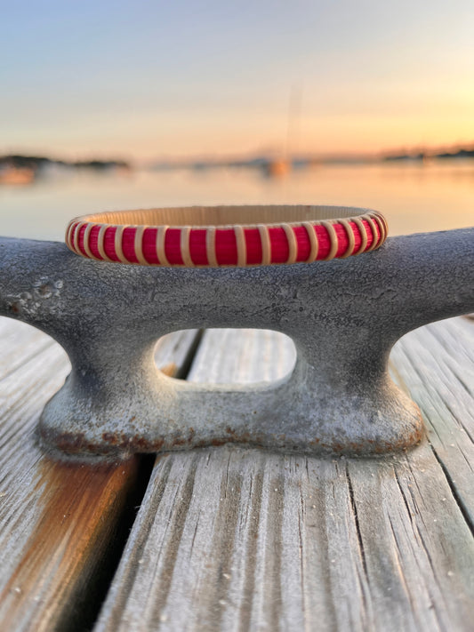 1/4” Nantucket Lightship Basket Bangle - Color options