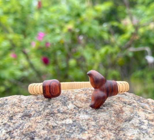 Whale Tail Cuff - Nantucket Basket Bracelet
