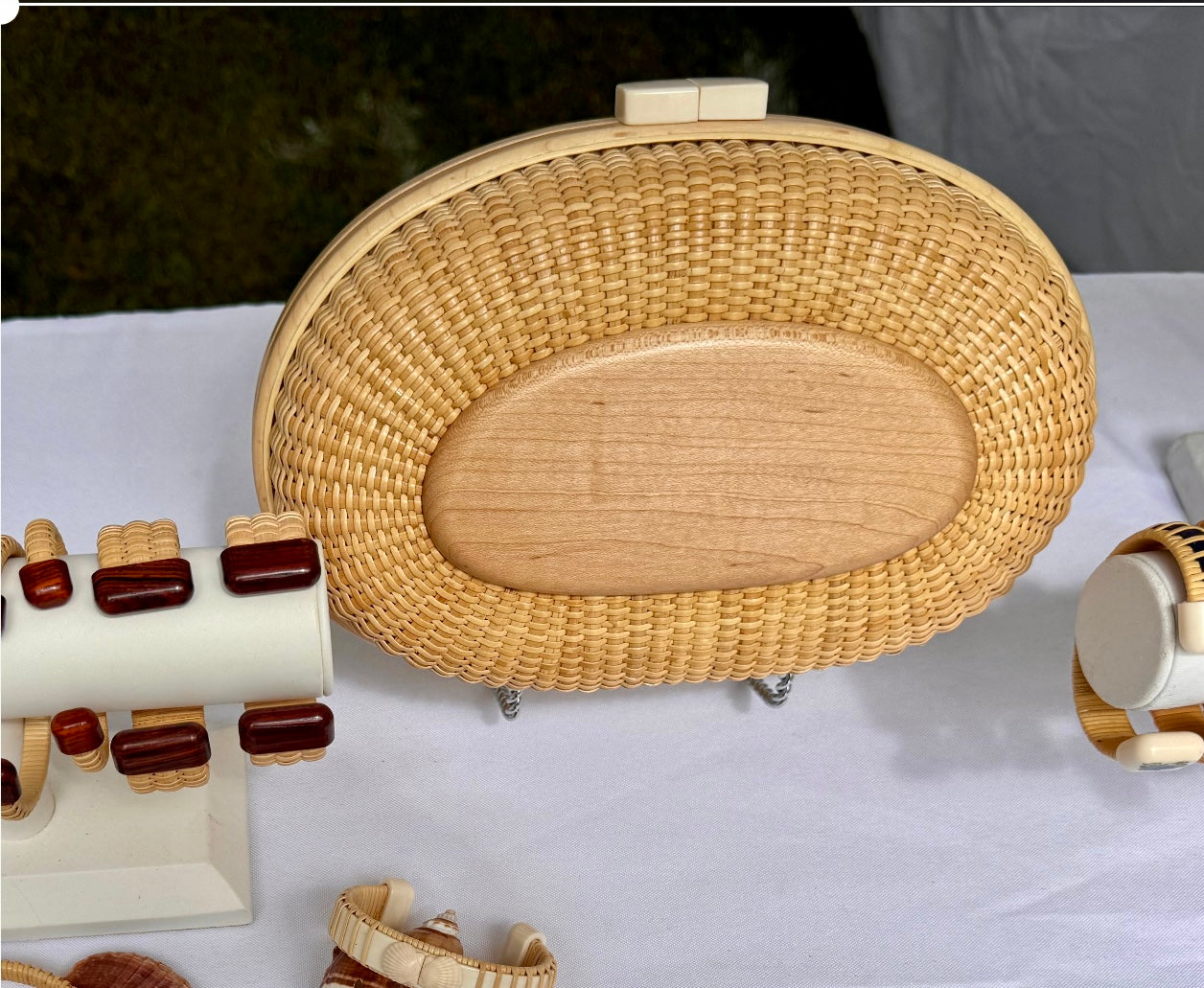 9” Nantucket Lightship Basket Clutch