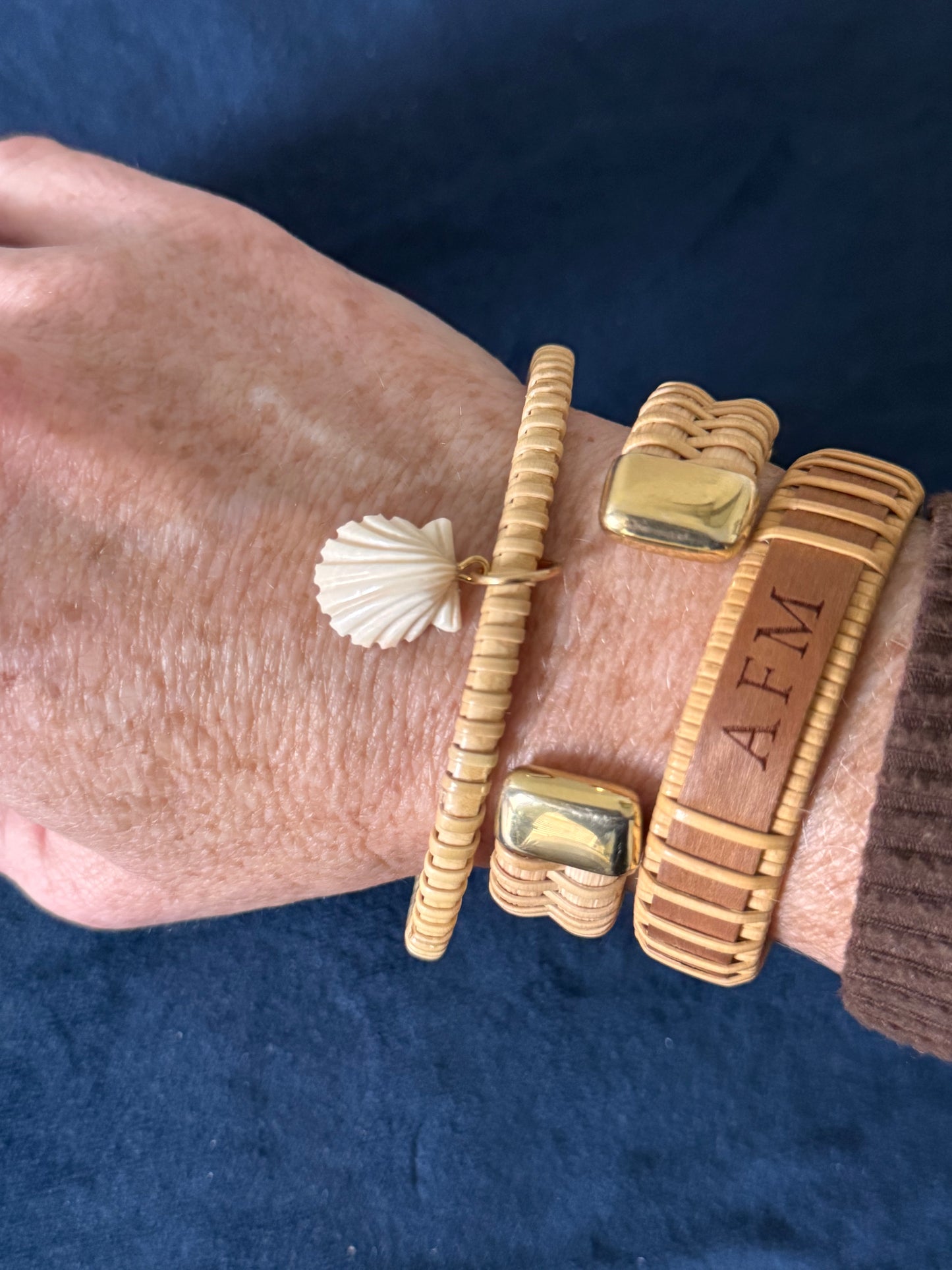 Silver and Gold - Nantucket Basket Bracelet