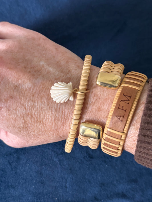 Silver and Gold - Nantucket Basket Bracelet