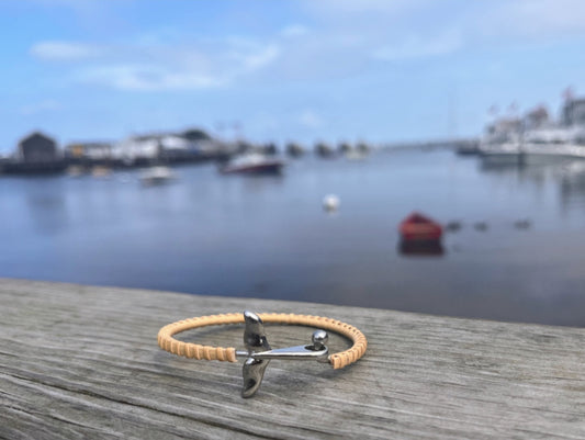 Nantucket Lightship Whale Tail Bangle