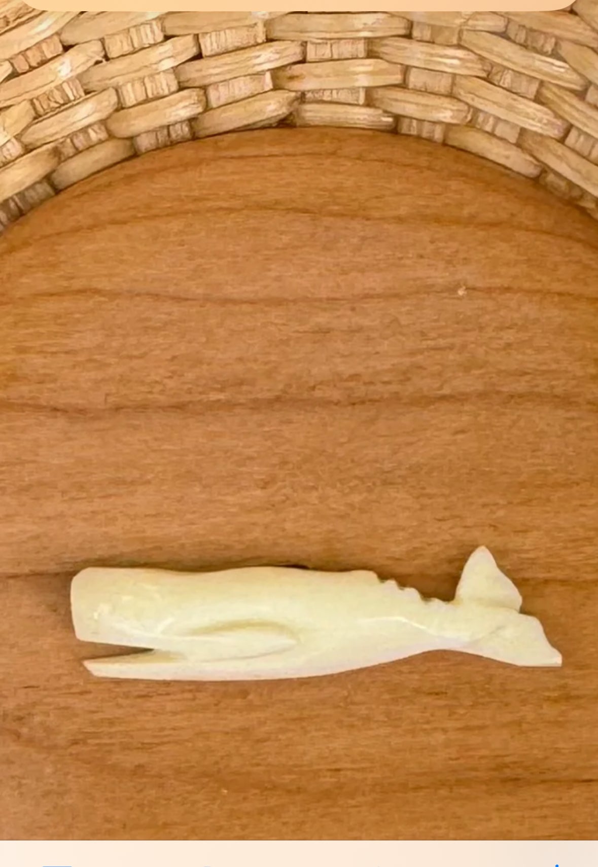 Custom - Backplate with Mammoth Whale Carving