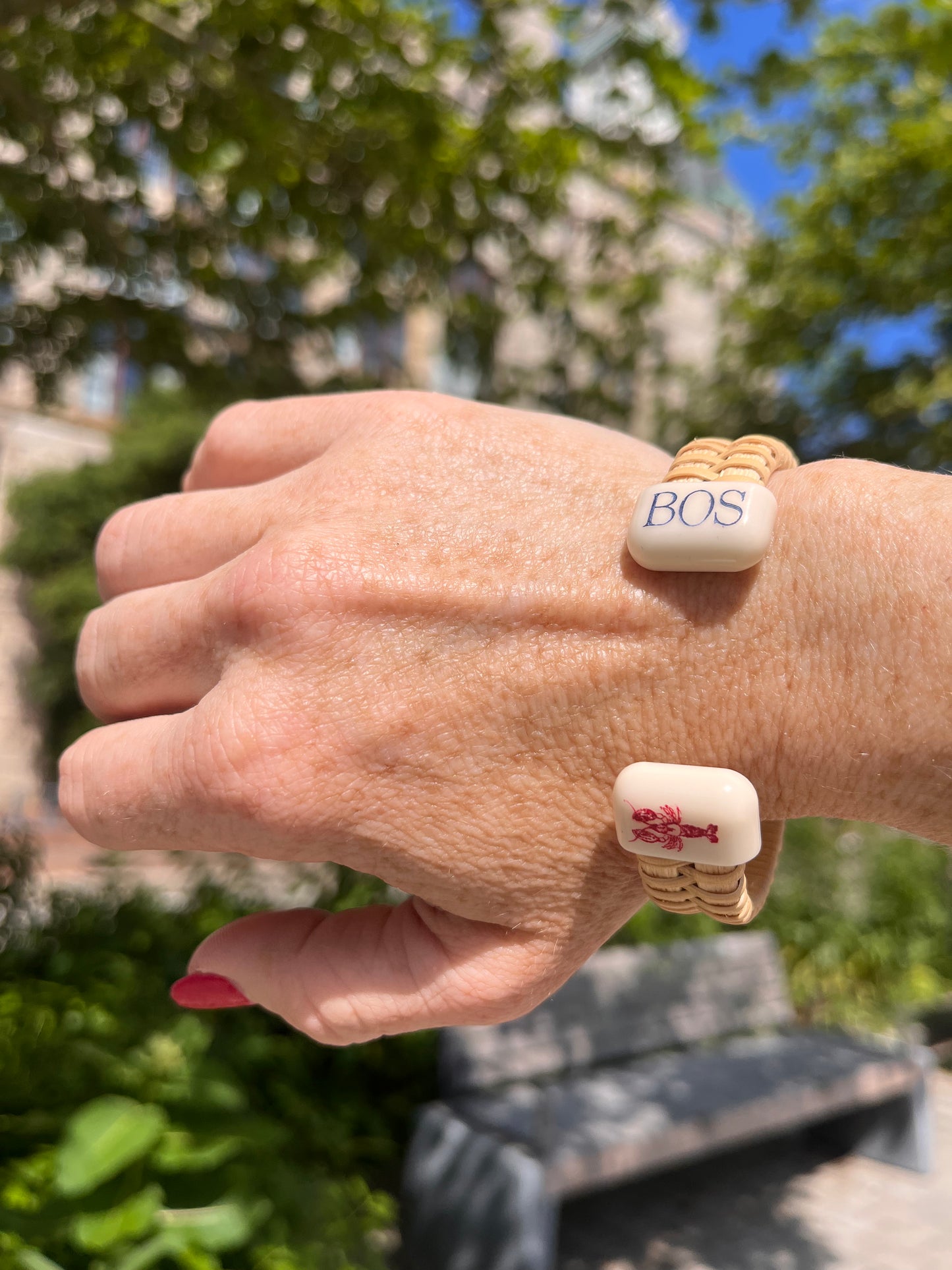 1/2”  Boston Cuff - Nantucket Lightship Basket Bracelet