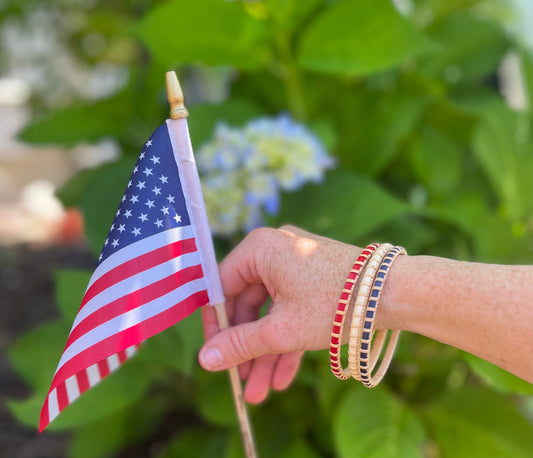 4th of July Stack- Cape Cod Bangle