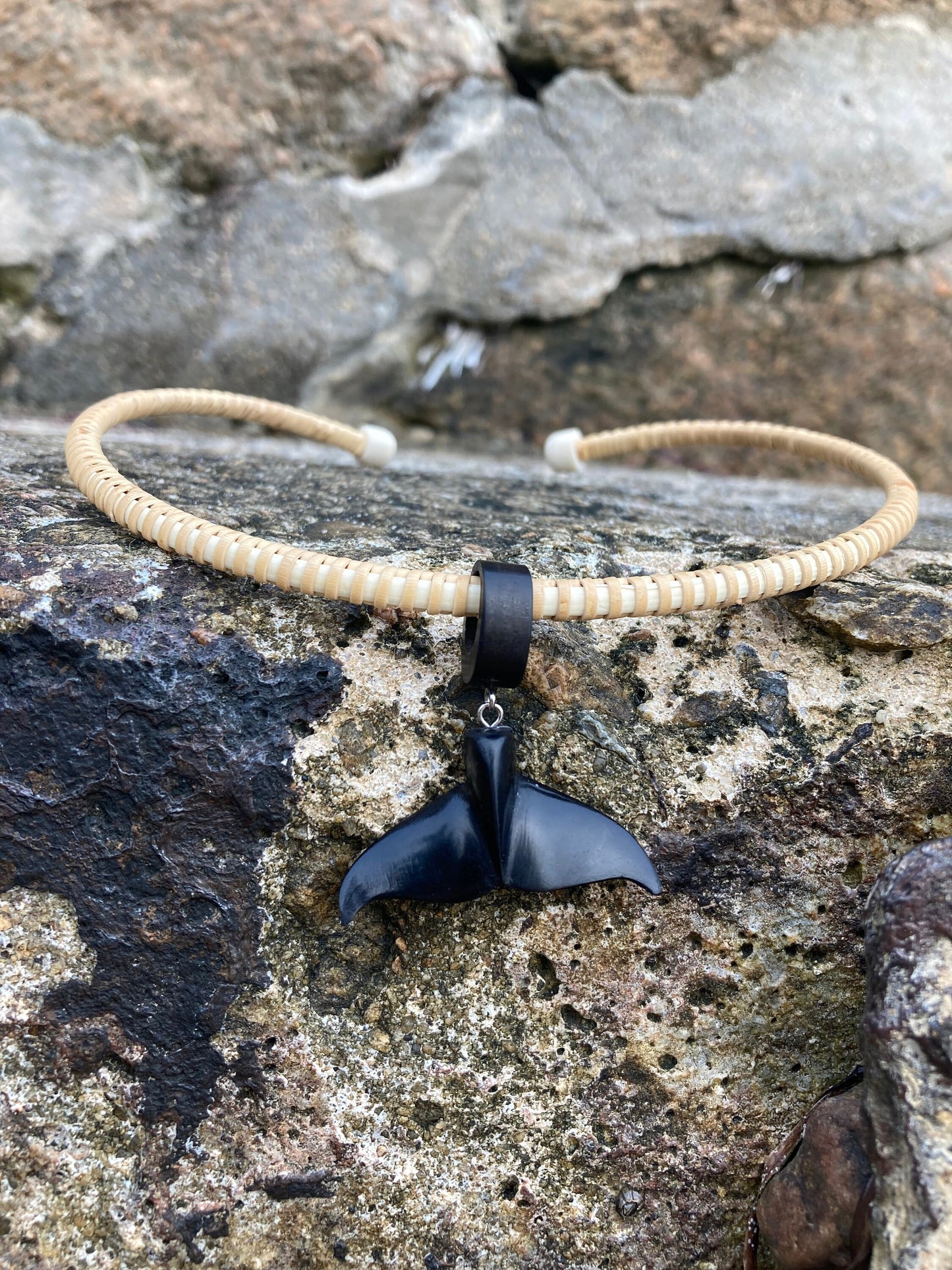 Nantucket Choker with Whale Tail Pendant