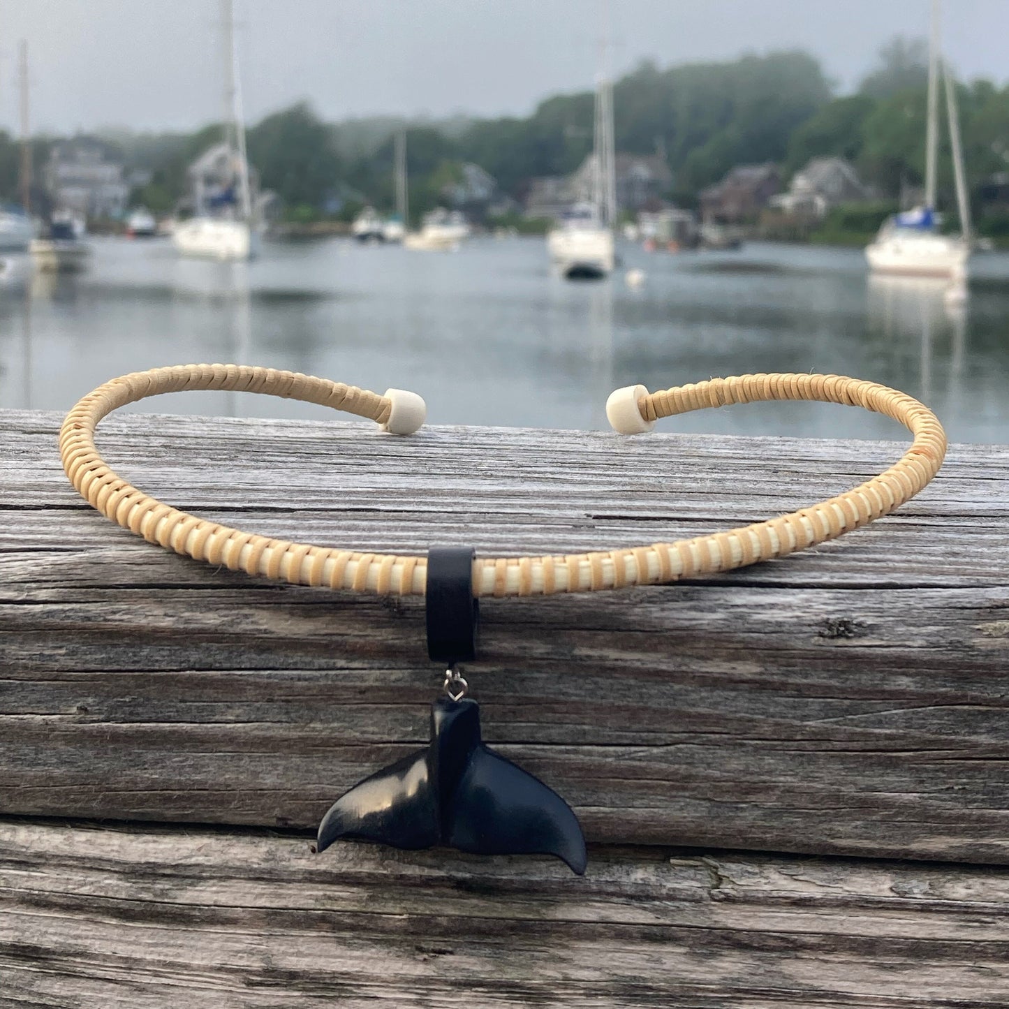 Nantucket Choker with Whale Tail Pendant