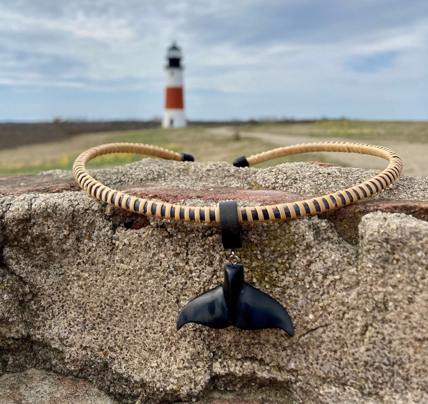 Nantucket Choker with Whale Tail Pendant