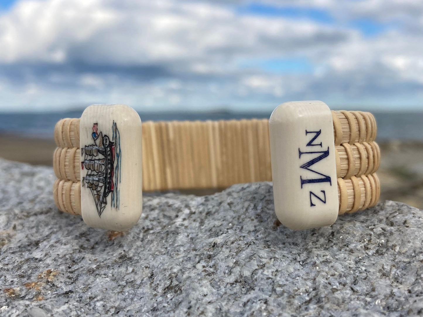 3/4” Ivory - Nantucket Basket Bracelet