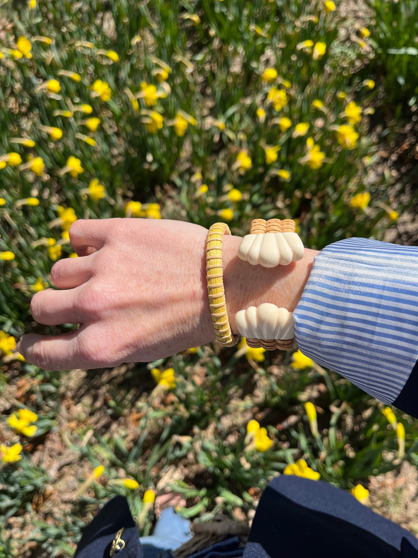 1/4” Daffodil Cuff- Nantucket Bracelet