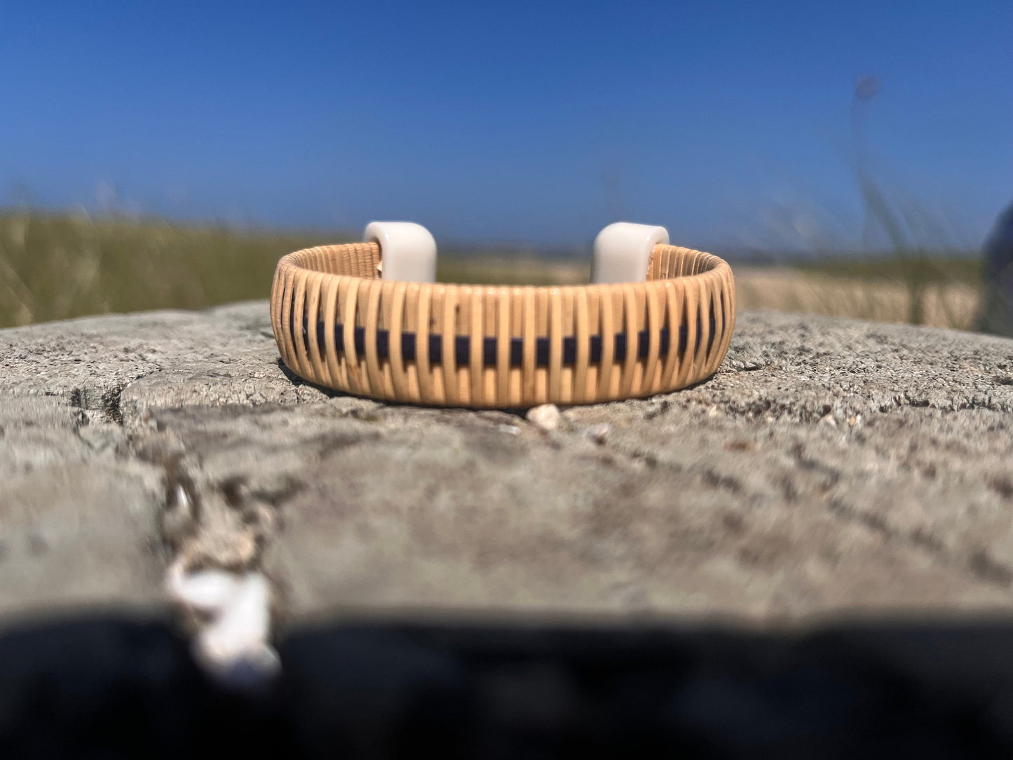 1/2” Stripe Cuff with Corian End Caps