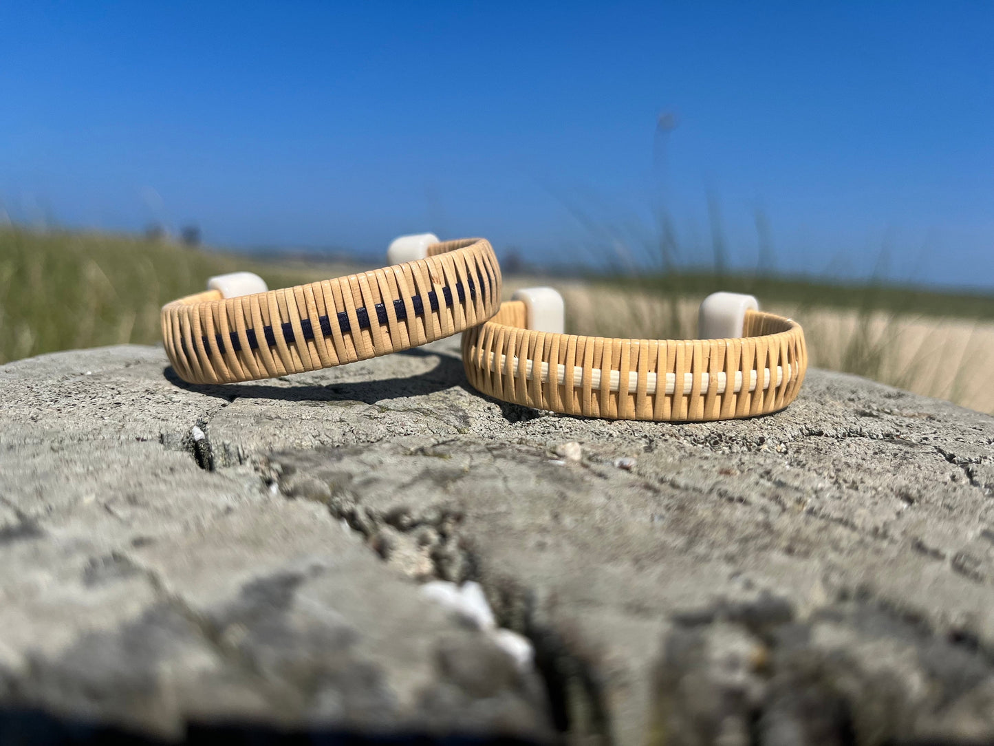 1/2” Stripe Cuff with Corian End Caps